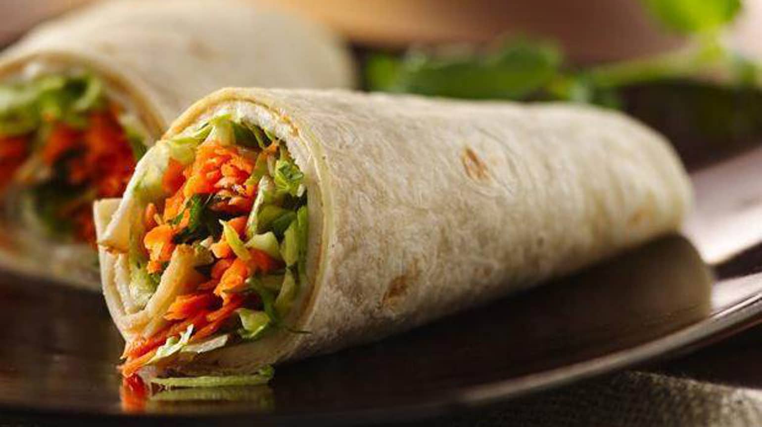 asiatische-poulet-wraps